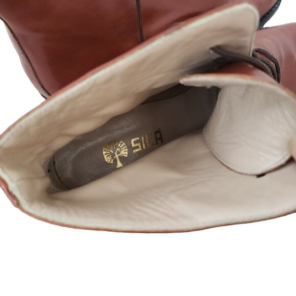 NEW Italian Hand Crafted Leather Lace Up High Top Dressy Chukka Boots - Picture 10 of 14